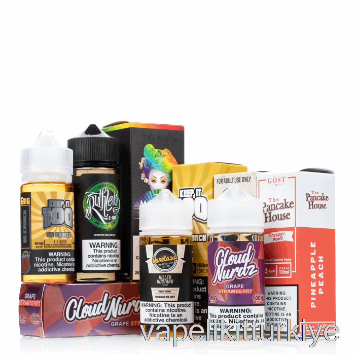 Vape Kalem Vape Mate Gizem E-sıvı 100/200ml Paket 200ml Baskı - 3mg